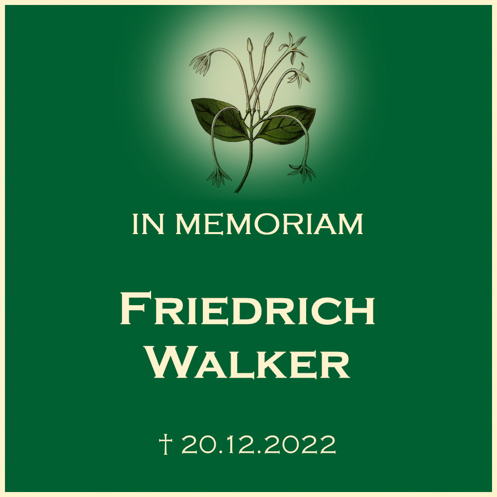 Friedrich Walker Trauerfeier mit Urnenbeisetzung auf dem Ortsfriedhof 71720 Oberstenfeld Forststrasse