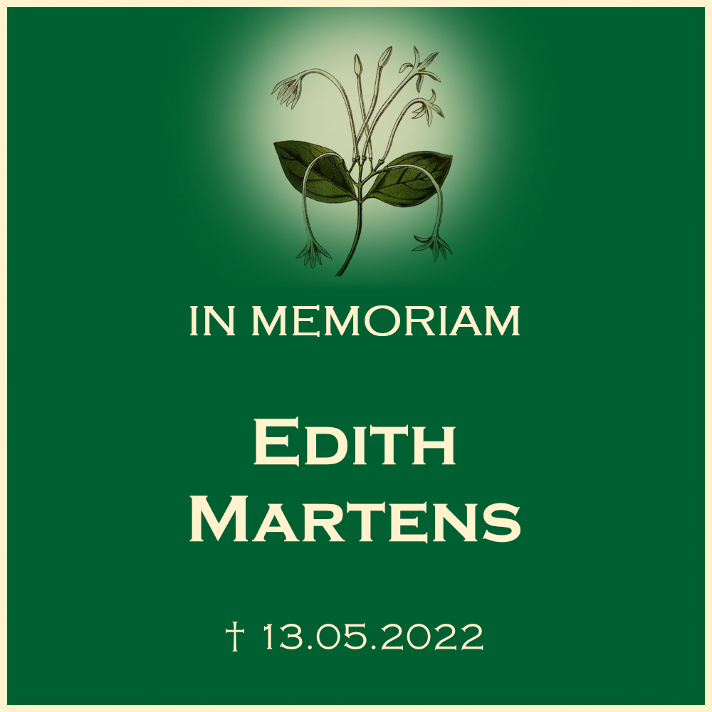 Edith Martens Urnenbeisetzung Waldfriedhof Stuttgart
